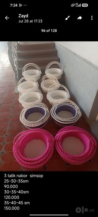 Gul meva shokolad sovgʻalar uchun rattan savatlar