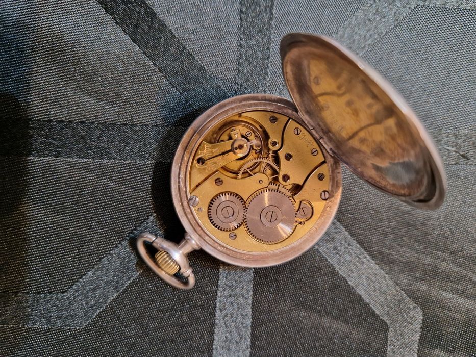 Страхотен антикварен швейцарски джобен часовник ZENITH