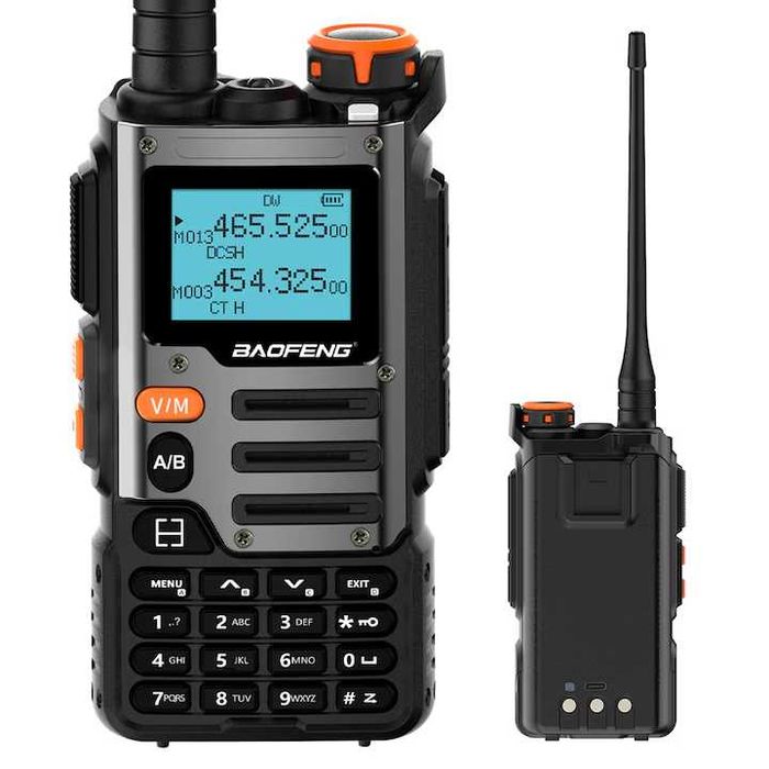 Станция уоки-токи Baofeng UV-K68, двубандова, 5W, 136-174/400-520MHz, 1.44" дисплей, VFO сканиране, USB-C