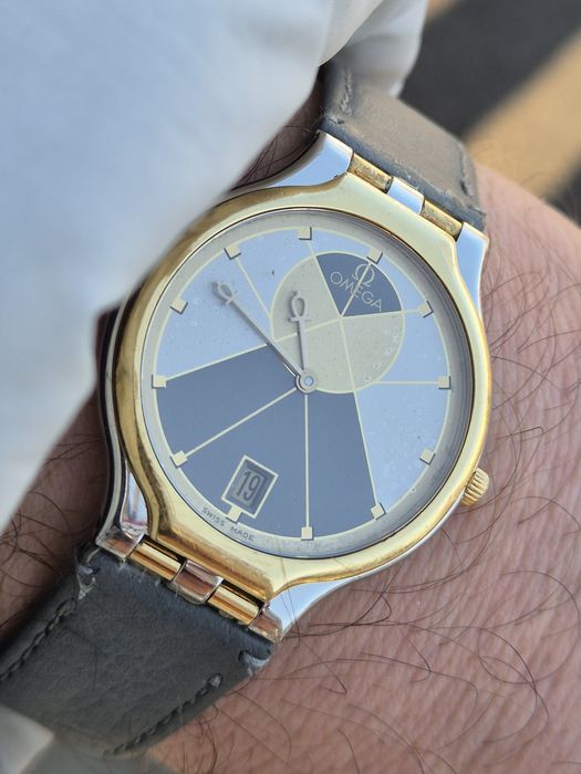 Ceas Omega De Ville Symbol, aur 18k și otel