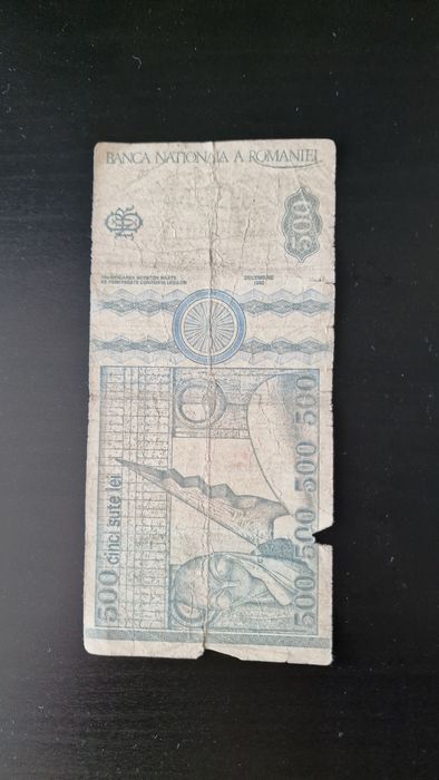 Bancnotă cinci sute lei 500 ,decembrie 1992
