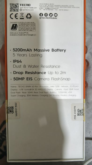 Texno spark 40 pro plus