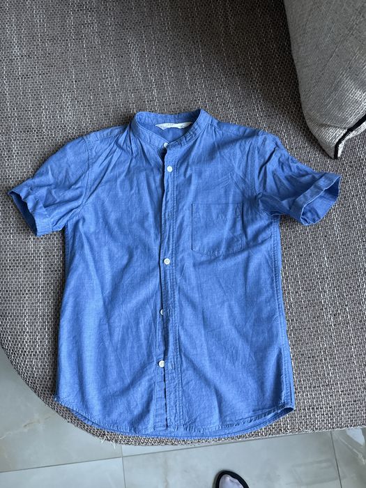 Ризи детска бяла и синя