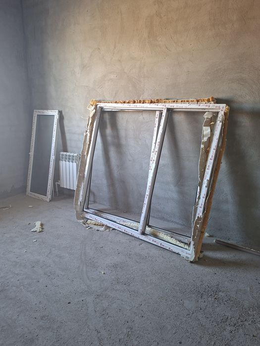 Продам б/у пластиковые окна