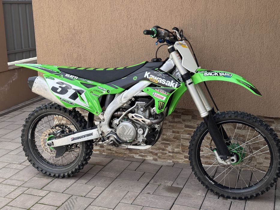 Motocross/motocicleta/cross Kawasaki KX450F 2017 • Roți ZAP Technix • Renthal Twinwall • Întreținută Top kxf
