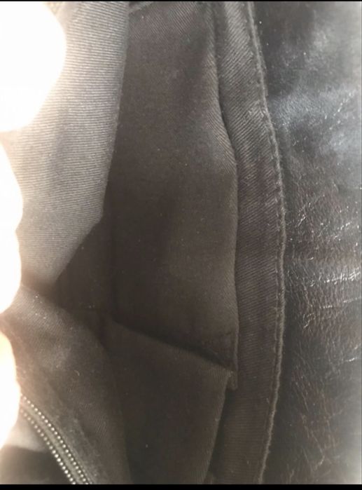 Geanta din piele naturala blana naturala premium