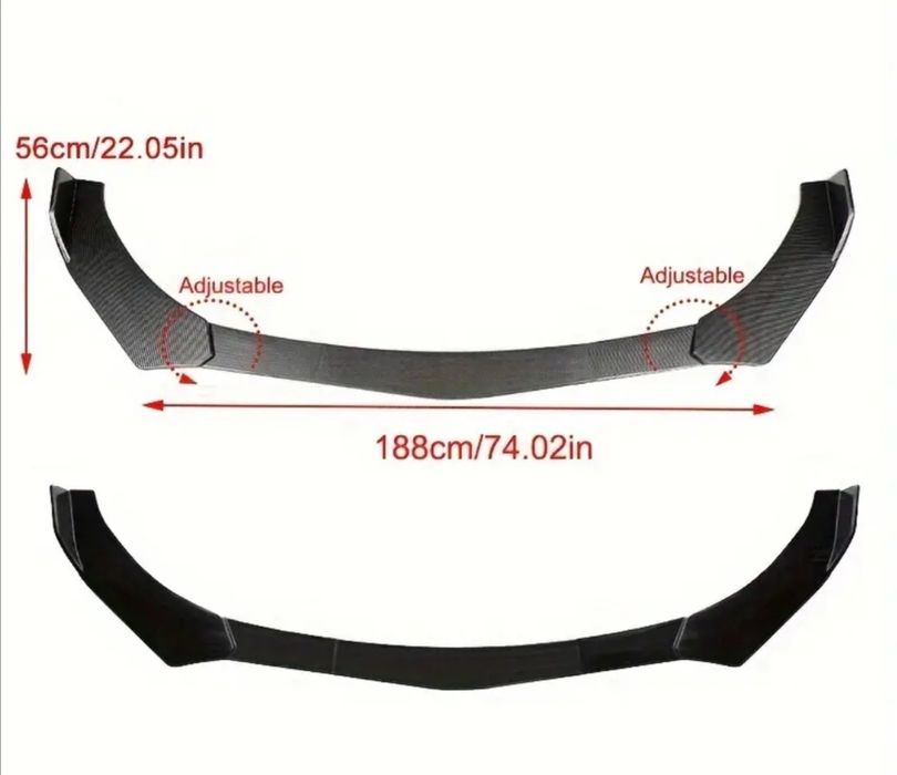 Лип за предна броня , универсален - BMW audi пежо VW Опел форд тунинг