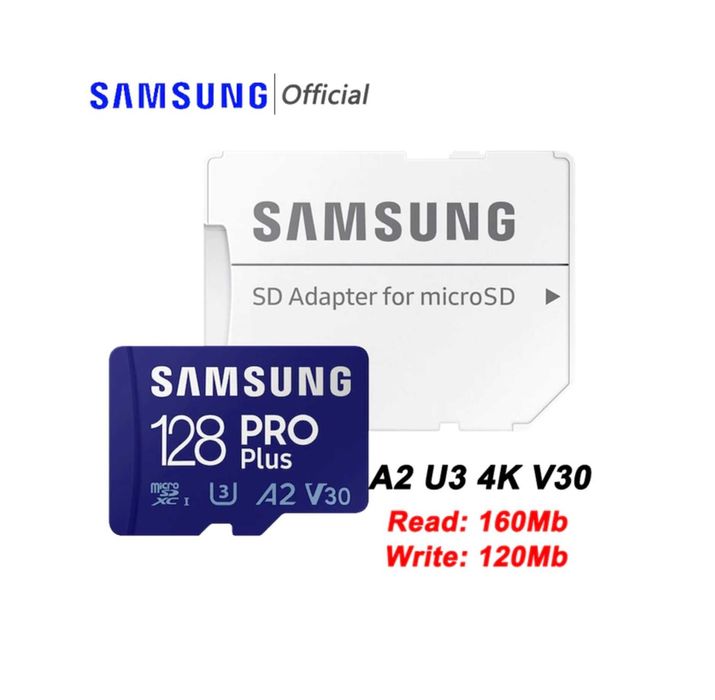 Карта Памяти microSD 128Gb Samsung Official PRO Plus