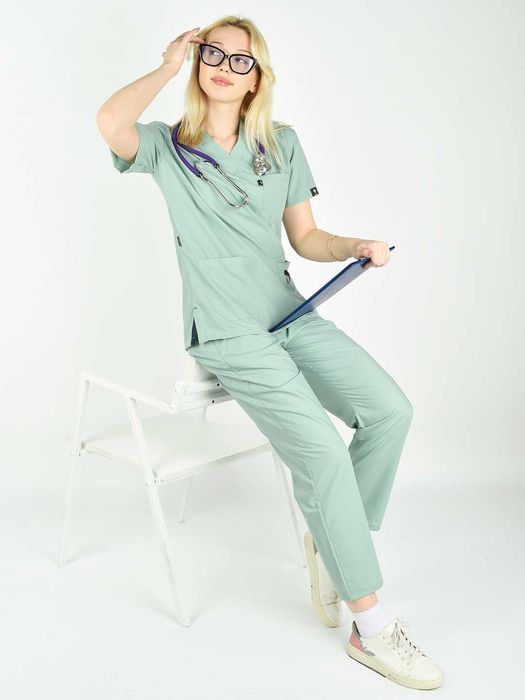 Женская медицинская форма, хирургическая форма с брюками