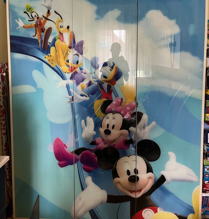 Детски гардероб с принт стъкло