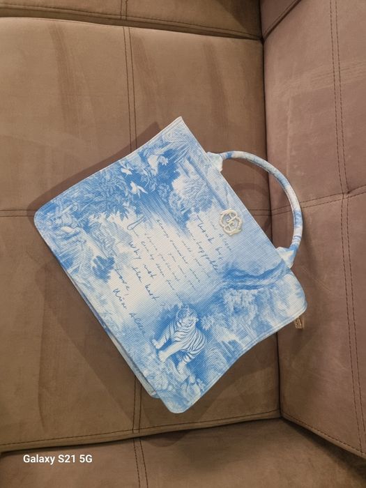 Чанта alessa синя