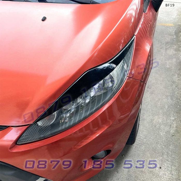Вежди за фарове за Ford Fiesta MK6 2008-2012, черен гланц – BF19 тунинг добавки форд фиеста лайсни