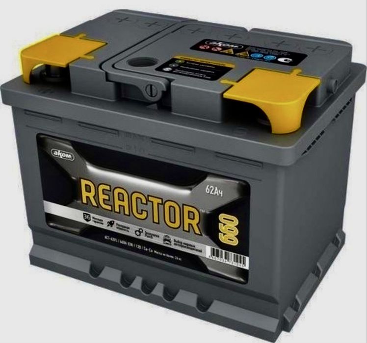 Аккамулятор для авто REACTOR 660 , 62 Aч