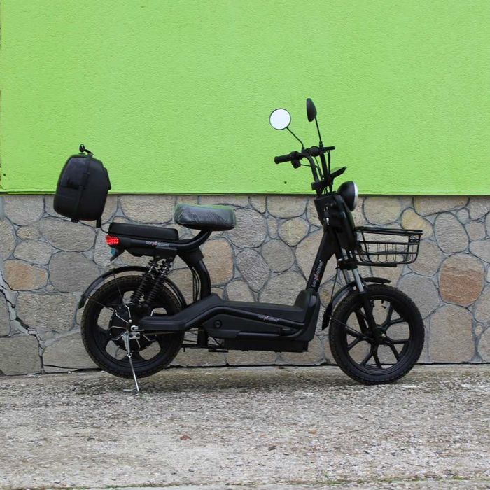 Електрически двуместен скутер – велосипед MaxMotors със 18″ гуми, 750W