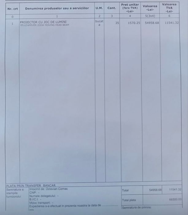 Beam 7R de vanzare