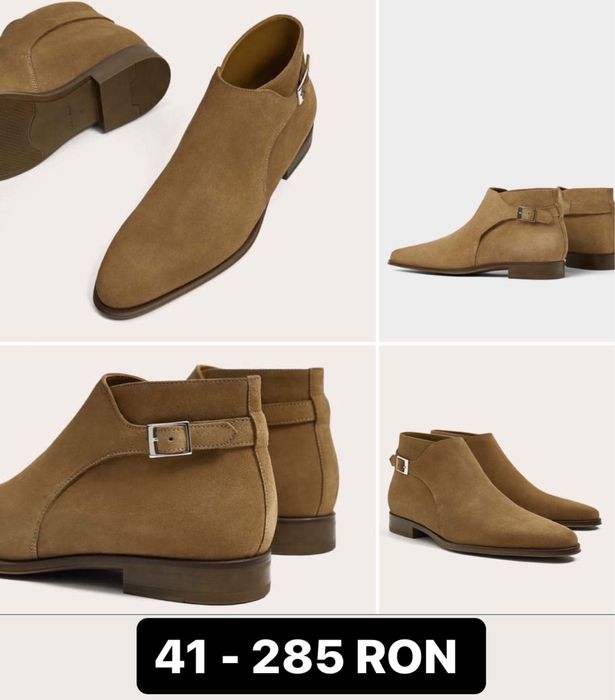 40-41 Ghete Zara man - Piele naturală / piele intoarsă Noi cu Eticheta
