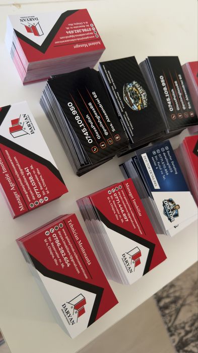 Carti de vizita Flayere Pliante Autocolante Stikare Benare Colante