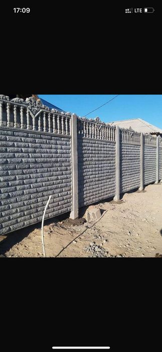 Евро бетонды заборлар