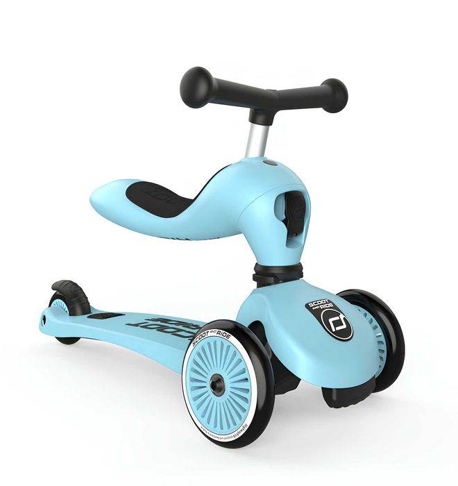 Самокат-каталка Scoot&Ride HighwayKick 1, с сиденьем и корзиной