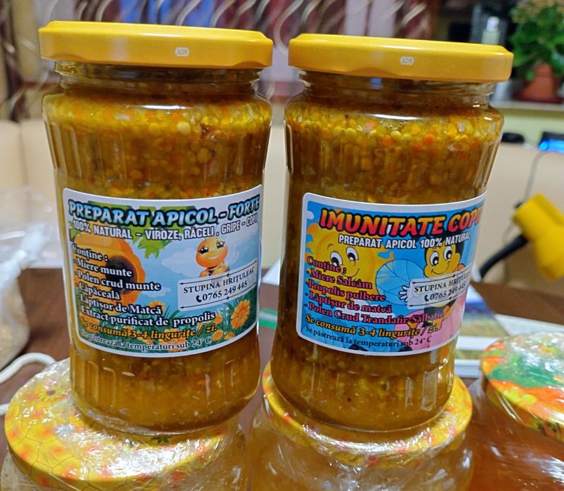 Păstura crudă, Lăptișor de Matcă Pur, Polen Crud