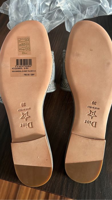 Dior шлепки новые