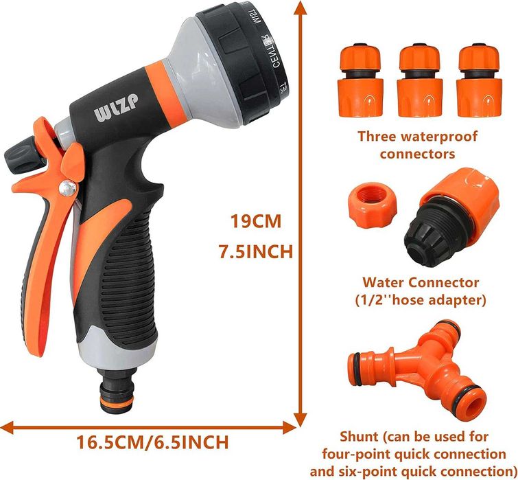 НОВ! Комплект от 2 градински пистолети с 8 режима на водна струя