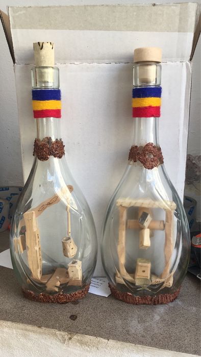 Sticle cu para sau sculptura interioara Cadou!