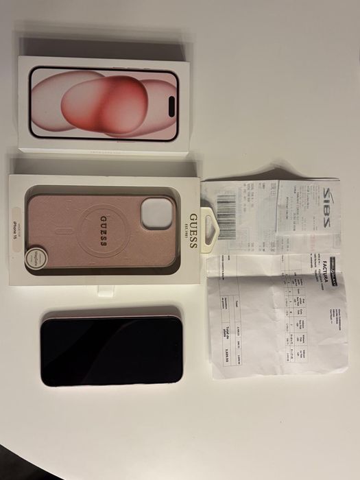 Iphone 15 roz in garantie 128GB