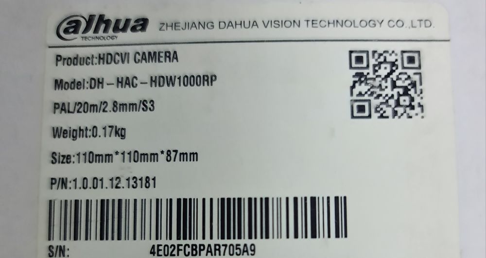 Камера аналоговая