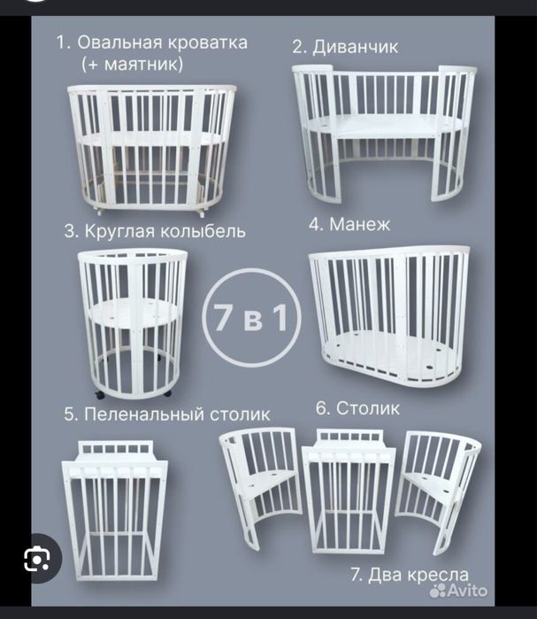 Детская кроватка-трансформер