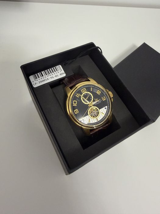 Lucien Piccard Automatic Open Heart LP-28001A-YG-01-BRW – Nou, Full Set
