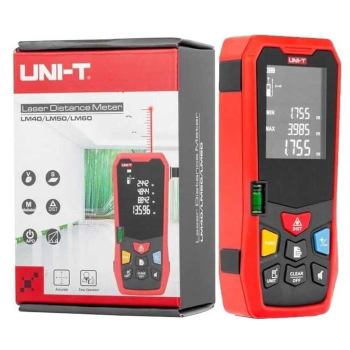 Lazerli masofa o‘lchagich lm-40  lm-100  Лазерный Дальномер UNI-T LM40