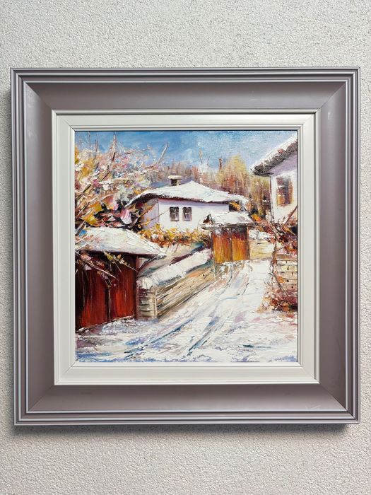 Запазена / Нова маслена карина “Първи сняг в Боженци”