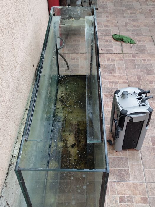 Acvariu 30x125x60 și filtru Cristal profi e902