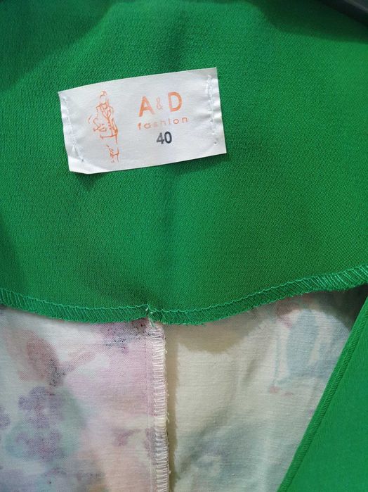 Costum damă elegant A&D Fashion mărimea 40 (Sacou + Fustă) - Imprimeu Floral Ocazie