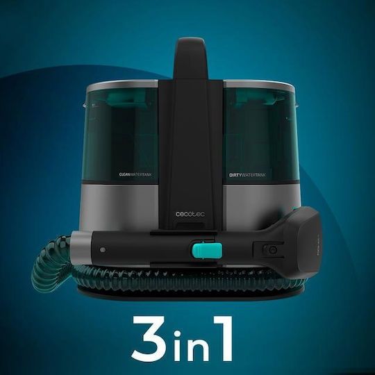 компактната перяща прахосмукачка Cecotec Conga 4000 Carpet&Spot Clean XL X-Treme, предназначена за пране и дълбоко почистване на тапицерии,