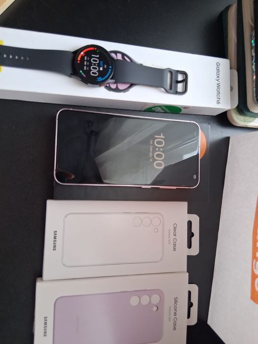 Samsung S23 plus  lavander 512GB și Galaxy Watch 6