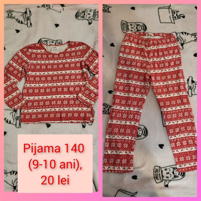 Pijama bumbac, 9-10 ani