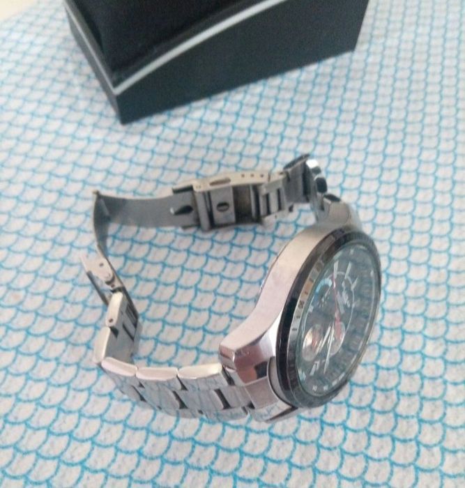 Ceas Barbat Dilligaf Steel DS7 / Chronograph / Tahimetru / stare buna