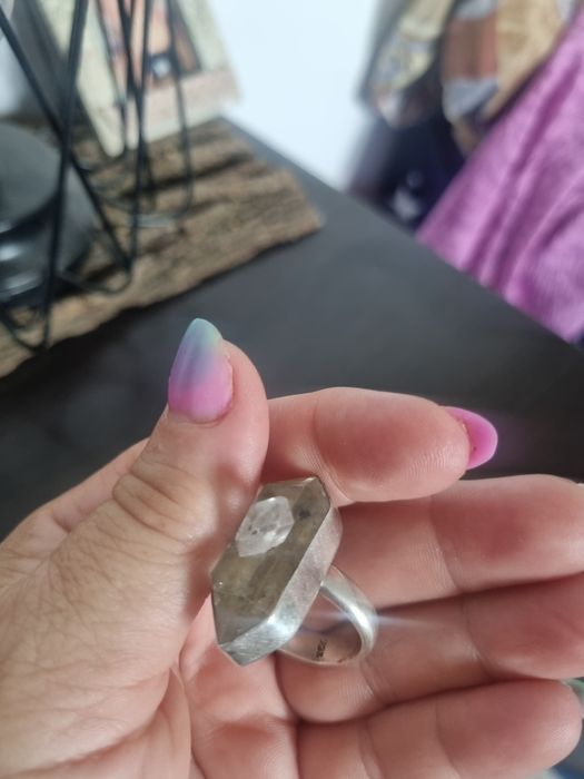 Set argint ,pandantiv si inel reglabil