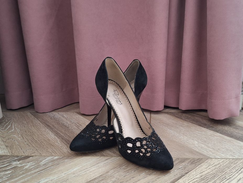 Туфли лодочка велюр, Respect, размер 37