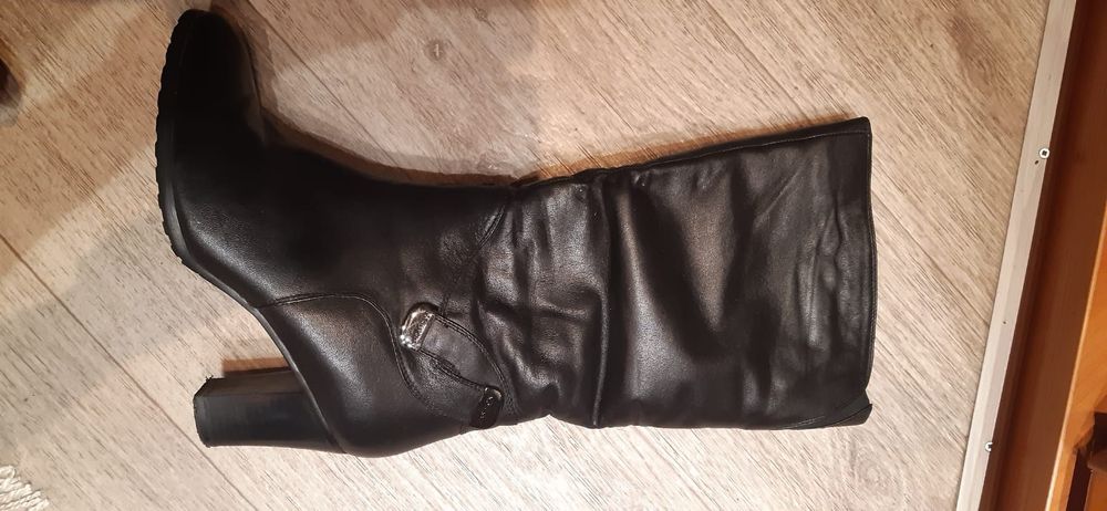 Кожанные Сапоги женские