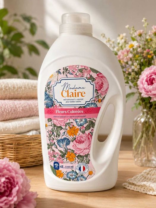 Detergent Madame Claire 4L+250ml CADOU – parfum intens și haine fresh