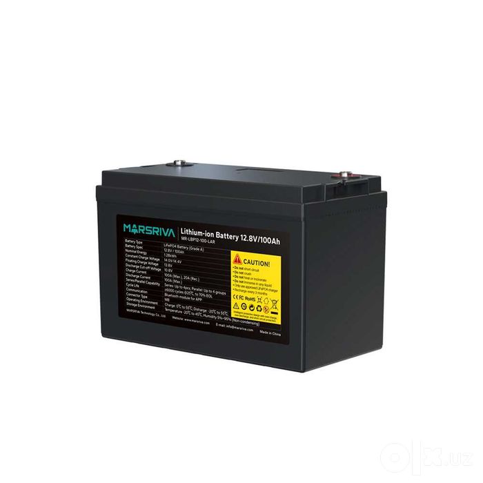 Marsriva MR-LFP12-100-LAR — аккумулятор LiFePO4 12,8 В 100 А·ч
