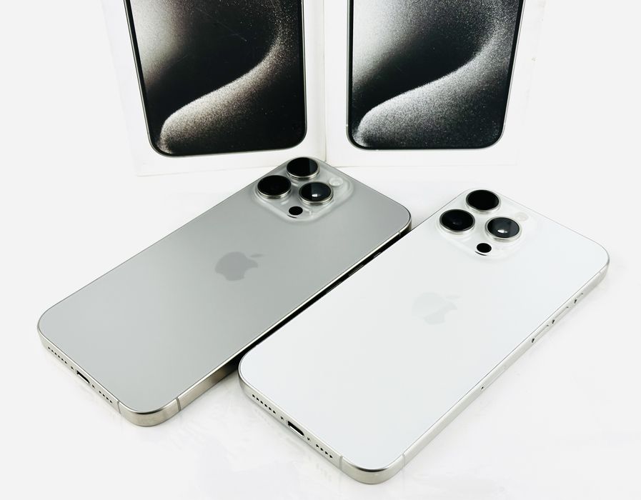 Apple iPhone 15 Pro Max 256GB Natural / White Перфектен! Гаранция!