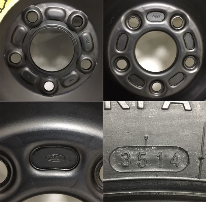 Kit Roata Rezerva Slim Ford 5x108 R16 Cric, Cheie Roti