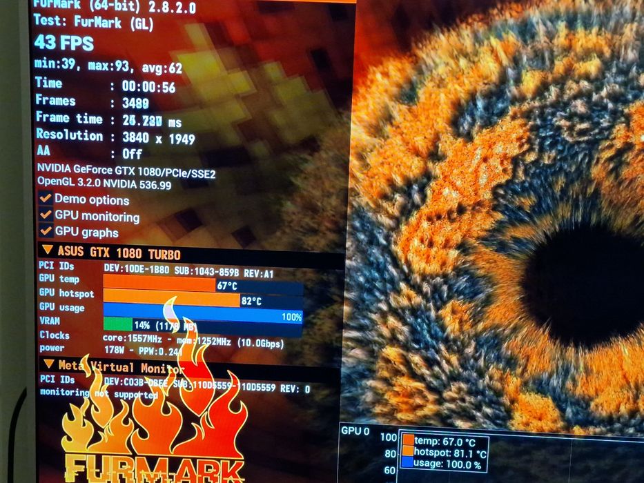 Placa video Nvidia gtx 1080 turbo 8gb