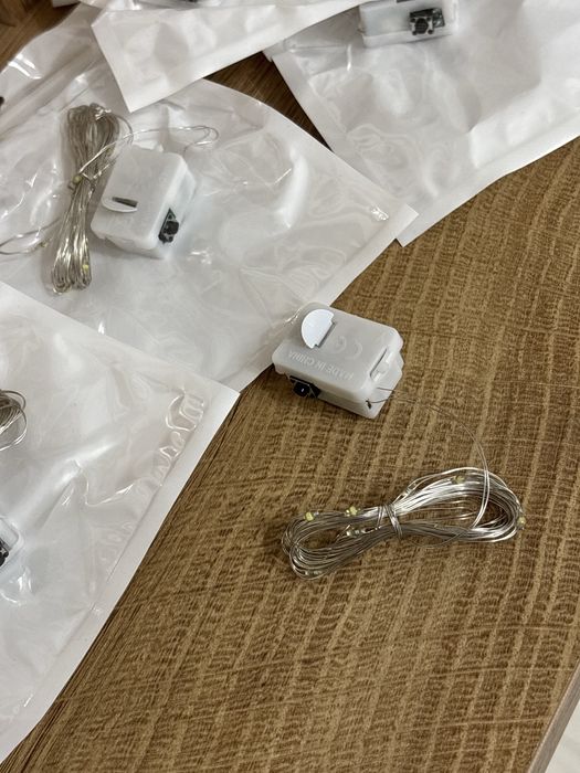 Лед лампички, бяла светлина