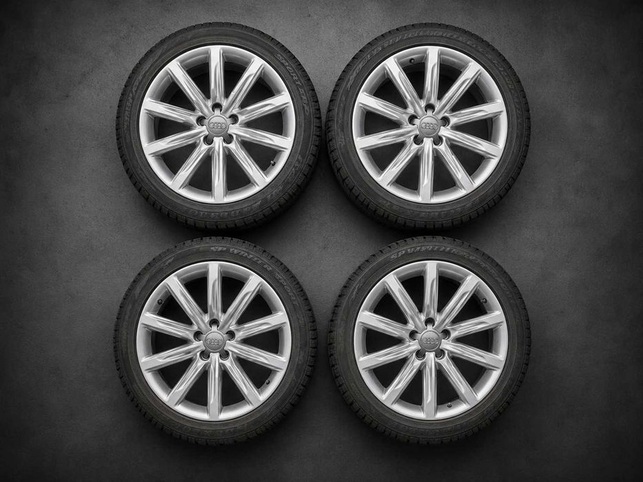 Jante Originale Audi A6 C7 R19 5x112 Ca Noi 4G8601025K + Anvelope Dunlop 245/45 R19