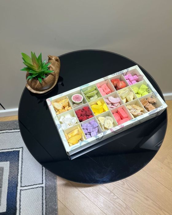 Сублимирлвонные фрукты и мороженое